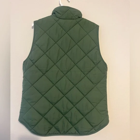 Green Quilted Vest - Picture 2 of 6